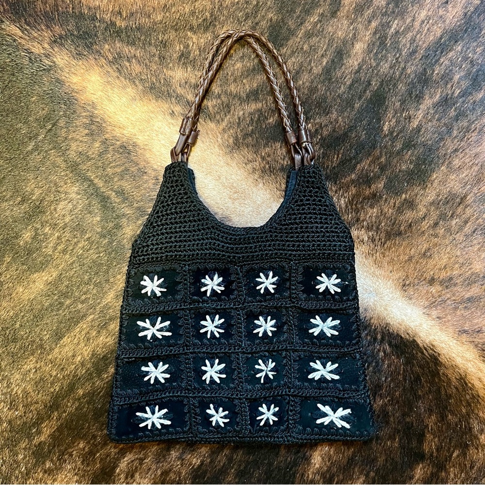 The Sak Daisy Crochet Tote Bag
